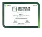 Certyfikat Zielone Biuro